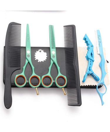 Premium 5.5 Purple Dragon Hair Scissors Set - Professional Hairdressing Scissors for Men & Women - Ideal for Barbers & Beginners - Sharp Green Design - Buy Online on GoSupps.com
