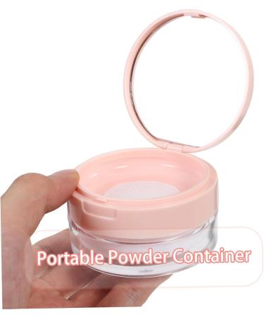 FOMIYES Box Empty Powder Case Travel Cosmetic Case Makeup Case Loose Powder Small Setting Powder Clamshell Size 1 Pink - Buy Online on GoSupps.com