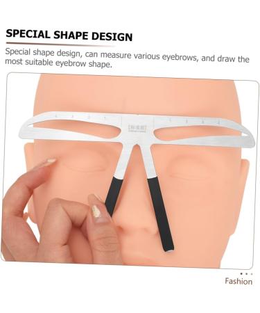 WOFASHPURET Eyebrow Ruler for Girl Stainless Eyebrow Position Ruler Tool Measuring Ruler Eyebrow Marks Portable - Buy Online on GoSupps.com