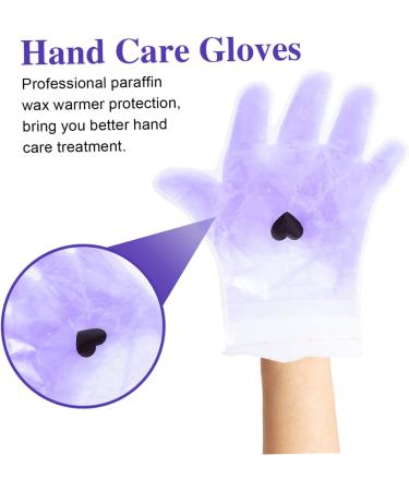 FRCOLOR 3 Pairs Lavender Hand Wax Set Dry Skin Gloves Beauty Hand Wax Cover Paraffin Wax Paraffin Bath for Feet Moisturizing Socks Paraffin Bath Mitts Spa Socks Pe Bag Frosted Suite Purple - Buy Online on GoSupps.com