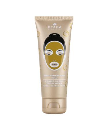 GYADA COSMETICS GYADA COSMETICS Pearl Powder Mask Gold Moisturizes and Repairs Face Mask Anti-Aging and Healing Action Suitable for Dry and Mature Skin with Pearl Powder and Argan Oil 75 ml
