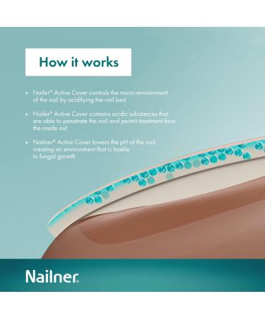 Nailner Active Cover Nail Fungus Treatment - 24 Hour Peel Off Technology - Nude 30ml - Buy Online on GoSupps.com