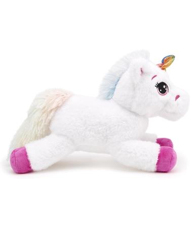 Zappi Co Ultra Soft Pink White Unicorn Plush Toy (36cm) - Eco-Friendly Newborn Gift - Buy Online on GoSupps.com