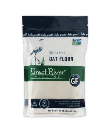Great River Milling Gluten Free Oat Flour 18 Oz - Pack of 4 | Premium Quality Oats for Baking | Buy Now! - Buy Online on GoSupps.com
