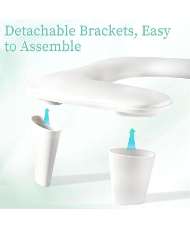 ANGNYA Arm Rest for Nails Tech U-shaped Nail Arm Rest with Detachable Brackets Big Manicure Hand Rest Pillow for Nail Tech Must Haves Manicure Tools (White) - Buy Online on GoSupps.com