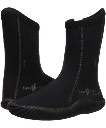 Phantom Aquatics Rapido 5mm Neoprene Wetsuit Dive Boots - Black | Anti-Slip Sole for Scuba, Snorkeling, Surfing - Men's US 10, Women's US 11 - Buy Online on GoSupps.com
