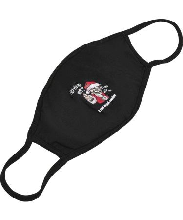 Urban Classics Ugly Santa Face Mask | Black | One Size | Holiday Fun & Festive Fashion - Buy Online on GoSupps.com