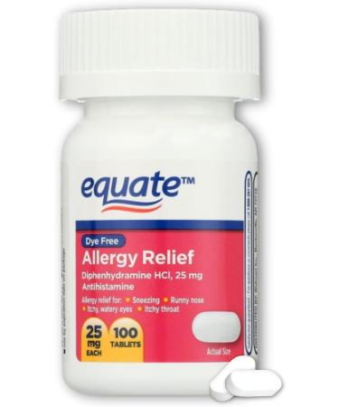FUSION SHOP STORE Smart choices meaningful life! Diphenhydramine 25mg Tablets- Allergy Relief Hcl 100ct (Pack of 1) - Buy Online on GoSupps.com