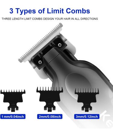Buy KEMEI KM-2293 Professional Cordless Hair Clipper | Zero Gapped T Blade Trimmer for Men | Electric Beard Trimmer Kit with LCD Display - International Shipping Available - Buy Online on GoSupps.com
