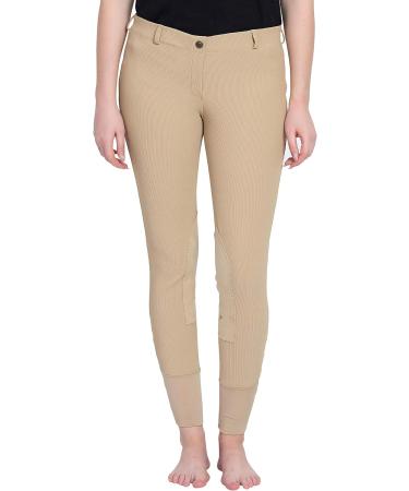 TuffRider Women's Ribb Lowrise Pull-on Breeches 26 - Light Tan - Buy Online on GoSupps.com