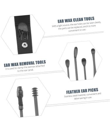 VILLCASE 2 Sets Ear Picking Tool Ear Cleaning Tools Tool Box Kit Cleaning Kits Spiral Spring Ear Cleaner Ear Spoon Ear Tool Case Spiral Ear Clean Tool Stainless Steel Earpick Ear Picks Care - Buy Online on GoSupps.com