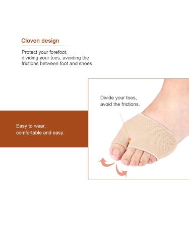 Gel Toe Sleeve for Metatarsal Pain Relief - Forefoot Shock & Pressure Relief - Comfortable Foot Care (S - Buy Online on GoSupps.com