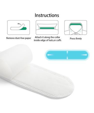 Disposable Collar Protector Sweat Pads - White Collar Grime 20 Pack COSCOD (Portable Version) - Buy Online on GoSupps.com
