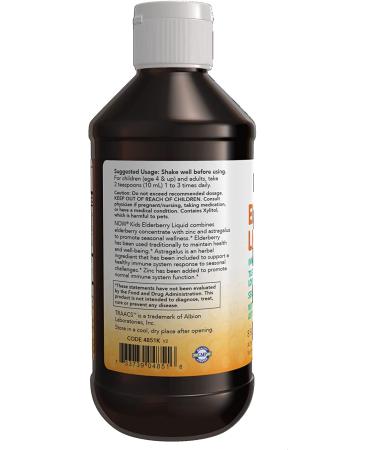 Now Foods Elderberry Liquid for Kids - 8 fl oz (237 ml) | Immune Support - Buy Online on GoSupps.com