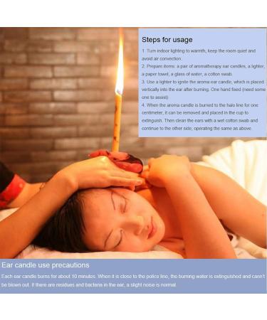 100PCs Natural Beeswax Ear Candles - Organic Ear Wax Removal & Therapeutic Relief for Tinnitus & Sinus Holistic Treatment - Buy Online on GoSupps.com