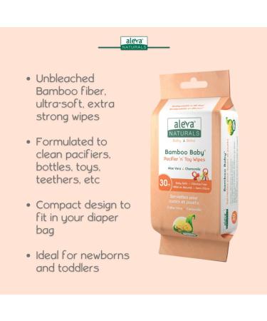 Aleva Naturals Bamboo Baby Wipes Daily Essentials Pack Hand & Face Pacifier & Toy Tooth 'n' Gum Wipes Natural Organic Plant-Based Hypoallergenic Biodegradable Unbleached - Buy Online on GoSupps.com