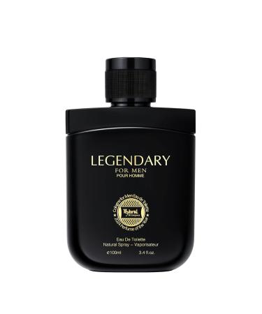 Hybrid & Company Legendary Black For Men Pour Homme Eau De Toilette Vaporisateur Natural Spray 3.4 Fl Oz LEGENDARY BLACK FOR MEN 3.4 Fl Oz (Pack of 1) - Buy Online on GoSupps.com