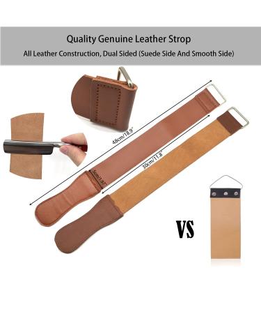 LEYMIGA Straight Razor Shaving Kit with Strop & Case - Shave Ready Straight Edge Razor Blade for Men - Vintage Classic Barber Cutthroat Razor Knife - Carbon Steel - Gift Packing Razor - Buy Online on GoSupps.com