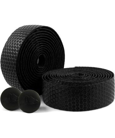 MARQUE Hex Bike Handlebar Tape - Improved Grip for Road Cycling Bicycles - Black (2 Rolls) - Buy Online on GoSupps.com
