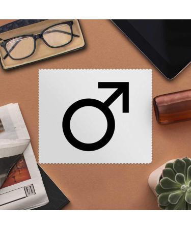 Buy 2 x Male Symbol Microfiber Lens/Eyeglass Cleaning Cloths - Premium Quality International Shipping - Buy Online on GoSupps.com