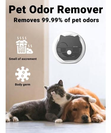 Mknzome Cat Litter Deodorizer - Intelligent Odor Eliminator for Litter Boxes | 99% Deodorization | Mini Air Purifier for Cats & Small Areas - Buy Online on GoSupps.com