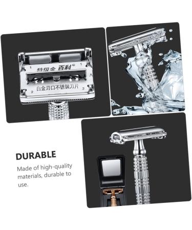 Shop Angoily Manual Double-Edged Razor - Men's Body & Facial Shaving Cutter | Old-Fashioned Double-Sided Design for Precision Shave - Buy Online on GoSupps.com