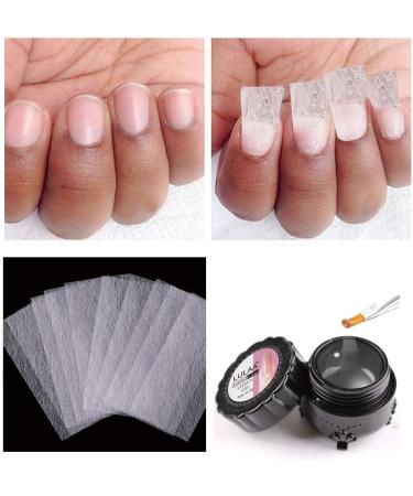 Silk Nail Wraps - 20 Parts Bag | Magical DIY Nail Art Extensions & Care - Fiberglass French Nail Stickers - Buy Online on GoSupps.com