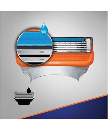 Buy Gillette Fusion5 Razor (4 Pieces) - Best Men's Shaving Kit | International Shipping Available - Buy Online on GoSupps.com