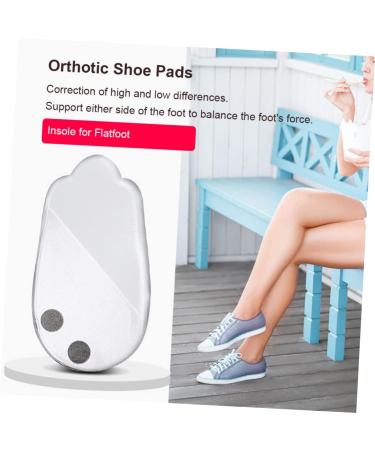 Buy GLEAVI Orthopedic Heel Pad Insoles - 3 Pairs Transparent Foot Support Gel Pads for Pain Relief - 8.8x4.2cm - Buy Online on GoSupps.com