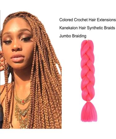 YUSSEQDD Braiding-Style Hair Extensions Wig Hair Synthetic Braids Barber Accessories Pink - Buy Online on GoSupps.com