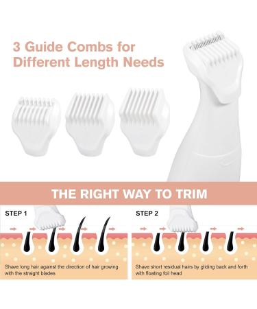 Carehabi 5in1 intimate shaver for women electric shaver for women intimate zone IPX7 waterproof USB trimmer for face eyebrows body bikini zone without charging station - Buy Online on GoSupps.com