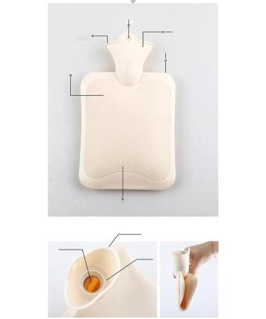 Generic Hot Water Bottle with Fleece Alpaca Cover - 500ml for Pain Relief Cozy Nights & Comfort - Buy Online on GoSupps.com