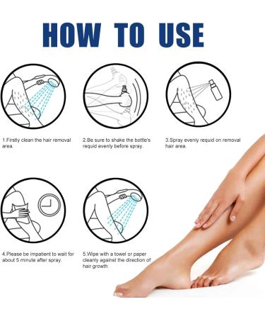 50ml Body Hair Removal Mousse Male and Female Specific Packaging Gentle Painless Hair Removal Spray All Skin Types Chest Legs Under Arms Private Area for Unwanted Hair (2 Women) - Buy Online on GoSupps.com