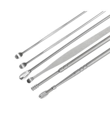 VOCOSTE 6Pcs Stainless Steel Ear Cleansing Tool Set with Plastic Storage Box - Ear Care Kit - Buy Online on GoSupps.com