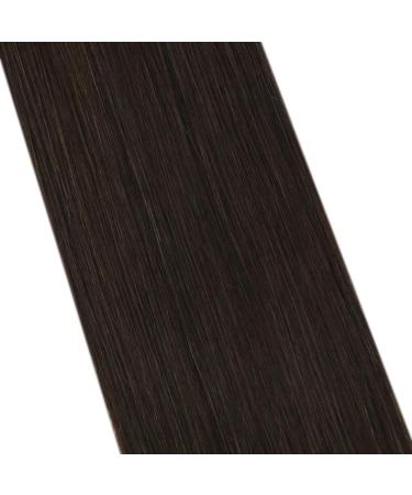 Moresoo Brown Pre-Bonded Keratin Hair Extensions | Real Remy U-Tip Extensions 50g 55cm #2 - Buy Online on GoSupps.com
