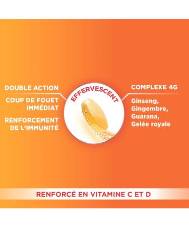 Fort Pharma - Ultra Boost 4G Immunity Booster | Energy Booster Food Supplement | Vitamin C - Vitamin D - Guarana Royal Jelly Ginger Giseng | 30 Effervescent Tablets - Buy Online on GoSupps.com