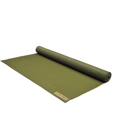 JadeYoga - Voyager() Yoga Mat - Natural Rubber Lightweight & Portable Gym Fitness Exercise Stretching Workout Mat For Home or Gym Non-Slip Yoga Mat for Women & Men Yoga Mat Olive Green