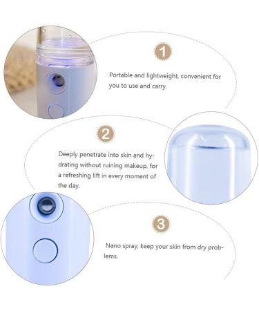 Mikinona 1pc Portable Humidifier Plastic Humidifier Skin Moistener Women Humidifier Beauty Tool Face Humidifier Creative Humidifier Mist Sprayer Spray Humidifier Face Steamer Facial Steamer - Buy Online on GoSupps.com