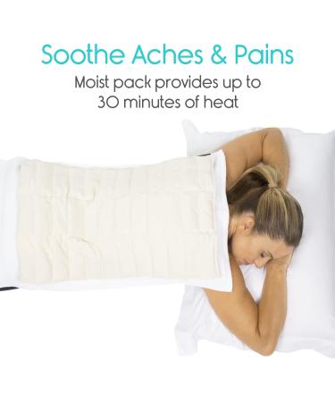 Vive Hydrocollator Contour Neck Pack - Portable Moist Heating Pad for Neck and Shoulder Pain Relief - Ideal for Arthritis, Strains, and Sprains - Muscle Stiffness Recovery and Relaxation Support - Buy Online on GoSupps.com