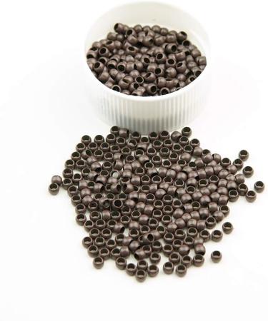 KOCONI 1000PCS Brown Micro Rings Copper Nano Extension Beads 3mm #5 Brown - Pack of 1 | Hair Extension Beads Rings Micro Nano Beads 1000 Count - Buy Online on GoSupps.com