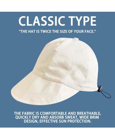 Beige Ladies Sun Protection Hat & Sunscreen Pair - Wide Brim Outdoor Hat for Camping Travel Fishing & Shopping - Buy Online on GoSupps.com