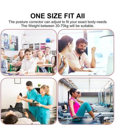 Posture Corrector for Men and Women Back Support Adjustable Lightweight Posture Corrector Helps Relieve Back Strain Slouching and Text Neck Moisture Wicking Fibers - Buy Online on GoSupps.com