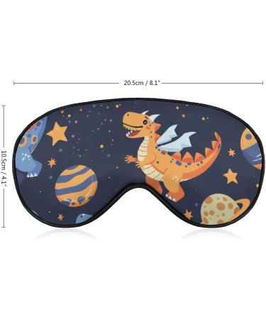 Buy Cartoon Dinosaur Sleeping Mask - Soft Adjustable Light-Blocking Eye Cover for Sleep - Cute Dino Design for All Ages - Buy Online on GoSupps.com