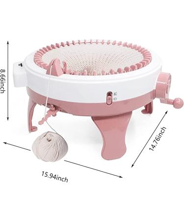 48-Needle Knitting Machine with Row Counter for Adults/Kids - DIY Scarf, Hat, Sock - Rotating Double Knits - Smart Weaving Loom - Buy Online on GoSupps.com