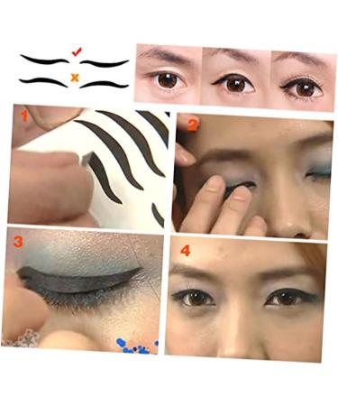 POPETPOP Black Eyelid Tape 240 Pairs Black Eyeliner Sticker Reusable Eyelid Stickers Cat Eye Eyeliner Stickers Black Out Stickers Makeup Stickers Waterproof Eyelid Tape Smoky Double Eyelid - Buy Online on GoSupps.com