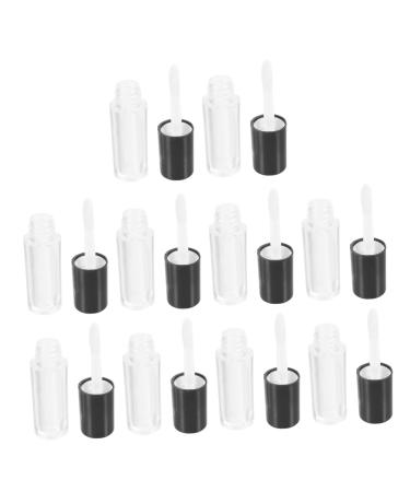 SOIMISS Tubes de Gloss L vres Vides 10 Pi ces 1 2 Ml Bouchon Noir Tubes Brillants L vres DIY D butants Usage Quotidien Cosm tiques Rechargeables Voyage