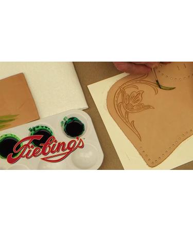 Fiebing's Leather Dye - Alcohol Based Permanent Leather Dye - 4 oz 4 Fl OZ Black - Buy Online on GoSupps.com