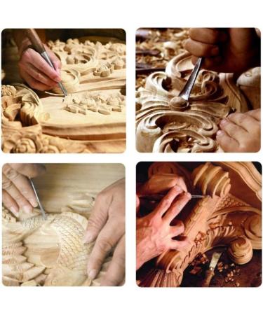 SUNREEK Wood Sculpture Carving Chisel Tool Set - 8 Piece DIY Art Craft Kit - Buy Online on GoSupps.com