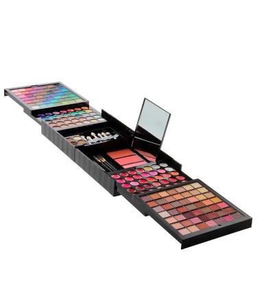 Pro 177 Color Eyeshadow Palette Blush Lip Gloss Makeup Beauty Cosmetic Set Kit