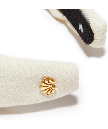 Lele Sadoughi Ivory Slim Woven Knotted Headband - Stylish Hair Accessory - Buy Online on GoSupps.com